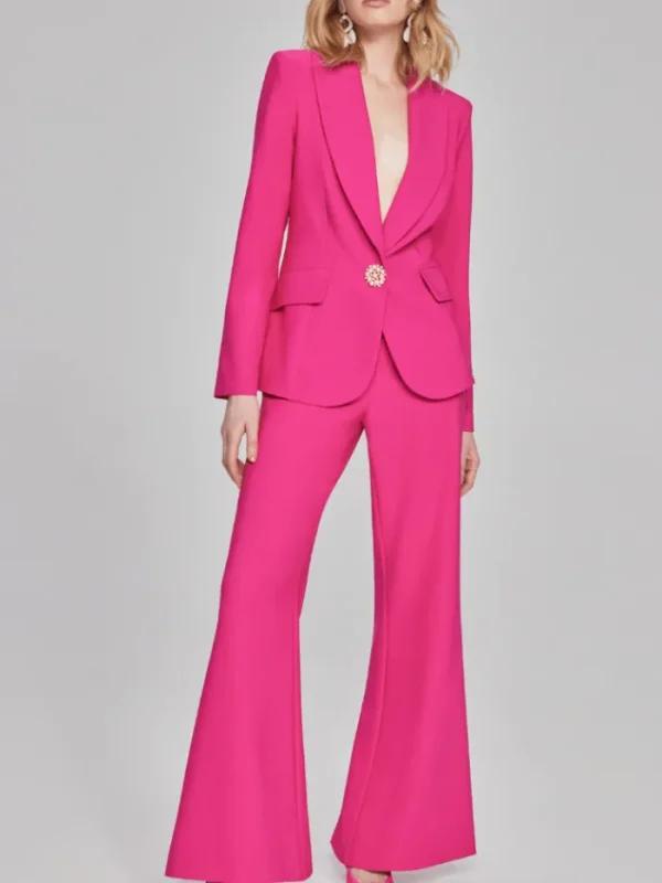 Joseph Ribkoff Trousers | Gifts Under £100^Lux Twill Flared Trousers In Pink 241738 Col 4129