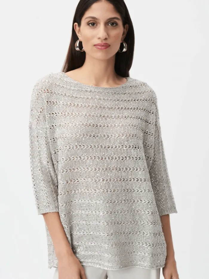 joseph_ribkoff_moonstone__2.webp Joseph Ribkoff Tops | Gifts Under £100^Moonstone Knitted Top 232920 3854