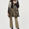 Joseph Ribkoff Coats And Jackets | Gifts Under £250^Quilted Hooded Puffer Gilet In Metallic Taupe 243940 Co
