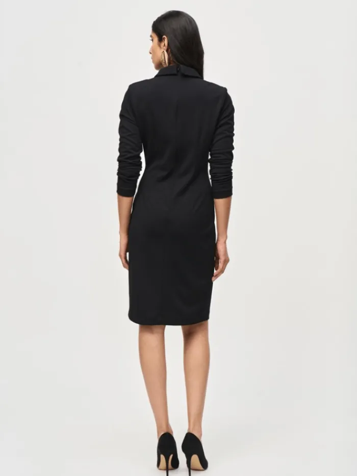 joseph_ribkoff_scuba_crep_3.webp Joseph Ribkoff Dresses | Party Wear^Scuba Crepe Coat Dress In Black 243146 Col 11