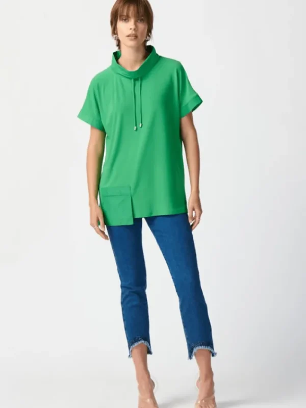 Joseph Ribkoff Sweatshirts And T-Shirts | Tops^Silky Knit Straight Top With Cowl Neck 241078 Col 4203
