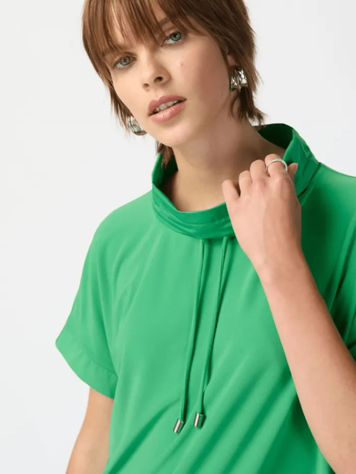 joseph_ribkoff_silky_knit_2-4.webp Joseph Ribkoff Sweatshirts And T-Shirts | Tops^Silky Knit Straight Top With Cowl Neck 241078 Col 4203