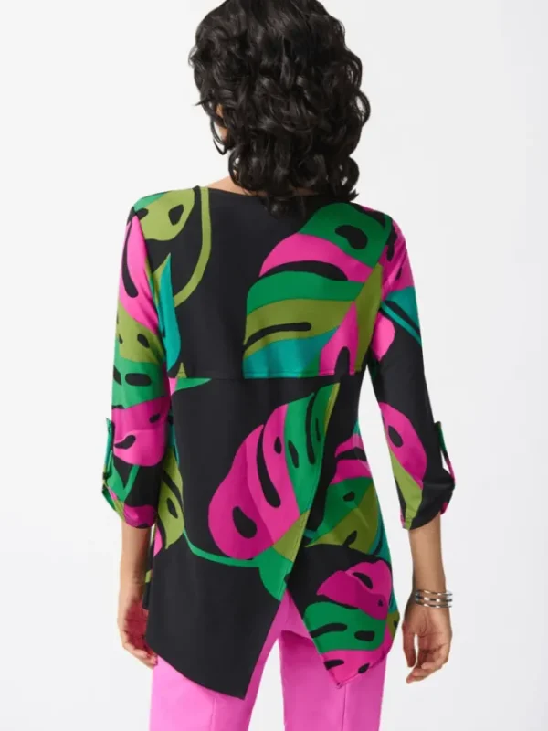 Joseph Ribkoff Tops | Gifts Under £250^Silky Knit Tropical Print Tunic 242232 Col 178