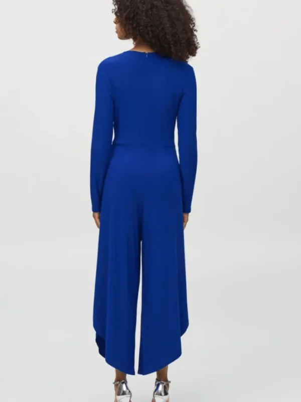 Joseph Ribkoff Dresses | Party Wear^Silky Knit Wrap Culotte Jumpsuit In Royal Sapphire 2441