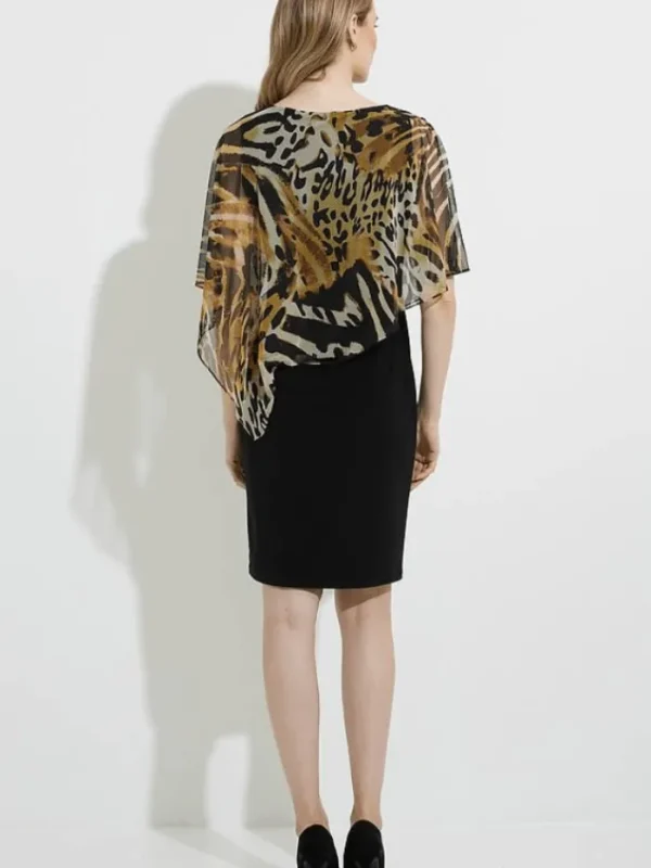 Joseph Ribkoff Dresses | Gifts Under £100^T Animal Print Black Dress 224173 295