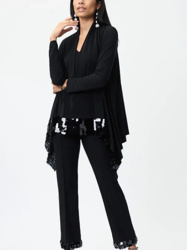 Joseph Ribkoff Coats And Jackets^T Black Sequin Detail Cover Up 224312 11