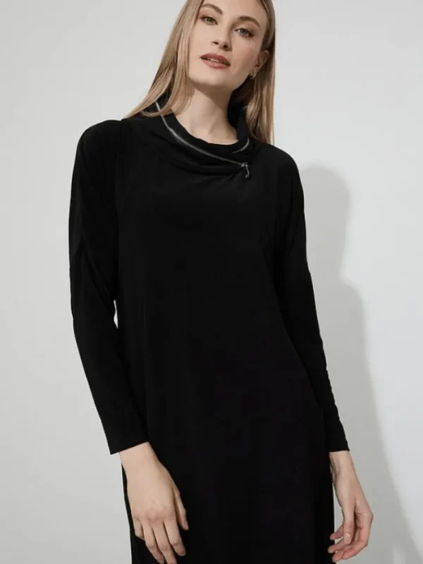 Joseph Ribkoff Dresses | Gifts Under £50^T Black Zip Detail Dress 223135 11