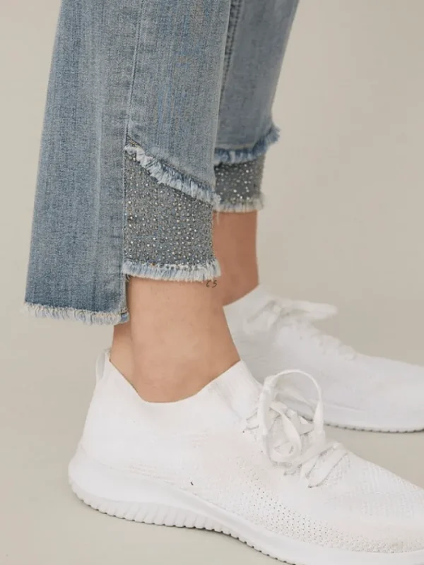 Joseph Ribkoff Gifts Under £100^T Blue Denim Diamante Hem Jeans 221944 156