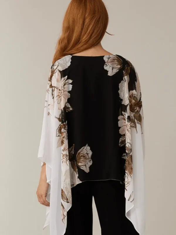 Joseph Ribkoff Tops | Gifts Under £100^T Floral Cape Sleeve Top 221338 2539 (A)