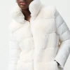 Joseph Ribkoff Coats And Jackets | Faux Fur Edit^T Winter White Faux Fur Padded Coat 224909 1761