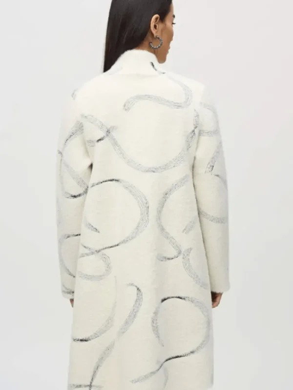 Joseph Ribkoff Coats And Jackets | Luxury Gifts^Women's Abstract Jacquard Sweater Coat 244930 Col 1846