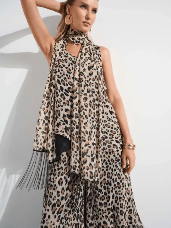 Joseph Ribkoff Tops | Luxury Gifts^Women's Chiffon Animal Print Reversible A-Line Tunic 25