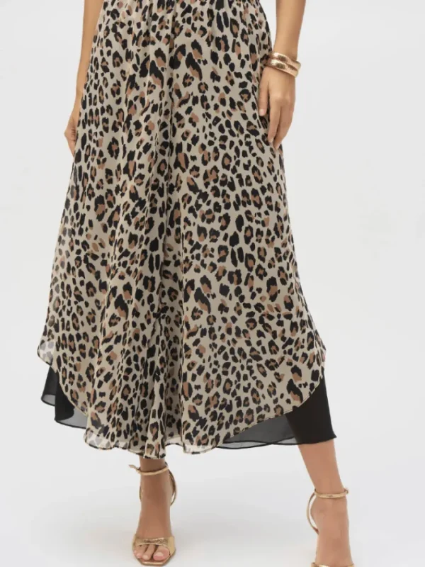 Joseph Ribkoff Trousers | Luxury Gifts^Women's Chiffon Animal Print Reversible Culotte Trouser