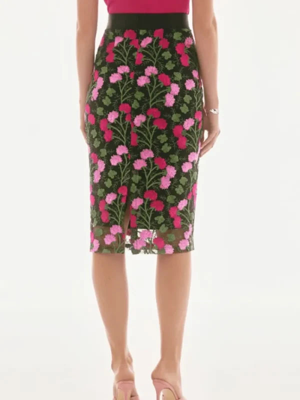 Joseph Ribkoff Skirts | Gifts Under £250^Women's Floral Embroidered Pencil Skirt 251775 Col 178
