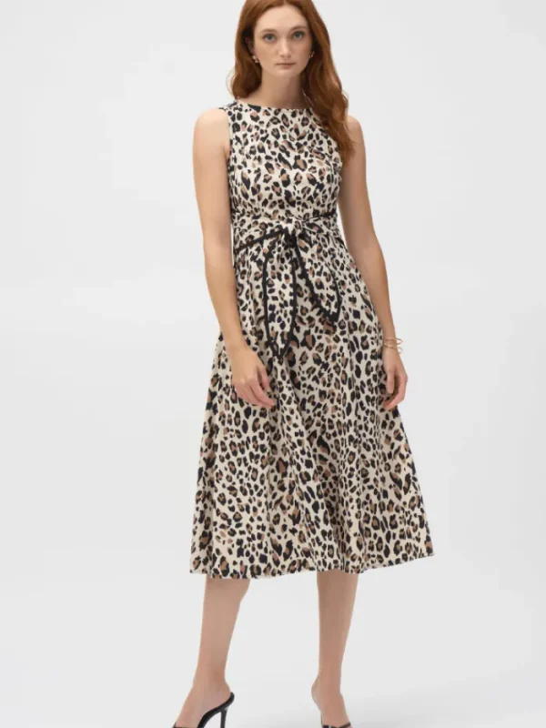 Joseph Ribkoff Dresses | Party Wear^Women's Poplin Animal Print Fit and Flare Dress 252095