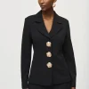 Joseph Ribkoff Coats And Jackets | Luxury Gifts^Women's Scuba Crepe Fitted Blazer In Black 243160 Col 1