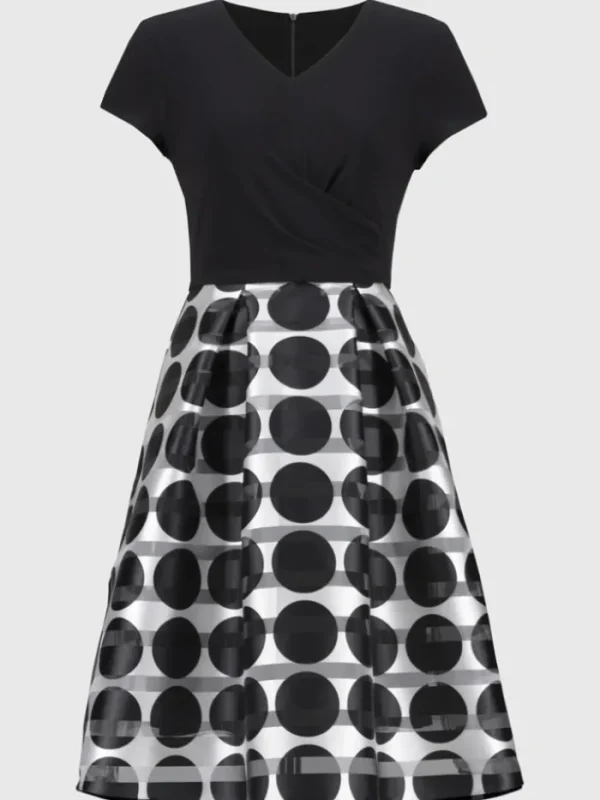 Joseph Ribkoff Dresses | Luxury Gifts^Women's Silky Knit And Dot Pattern Dress 251754 Col 110