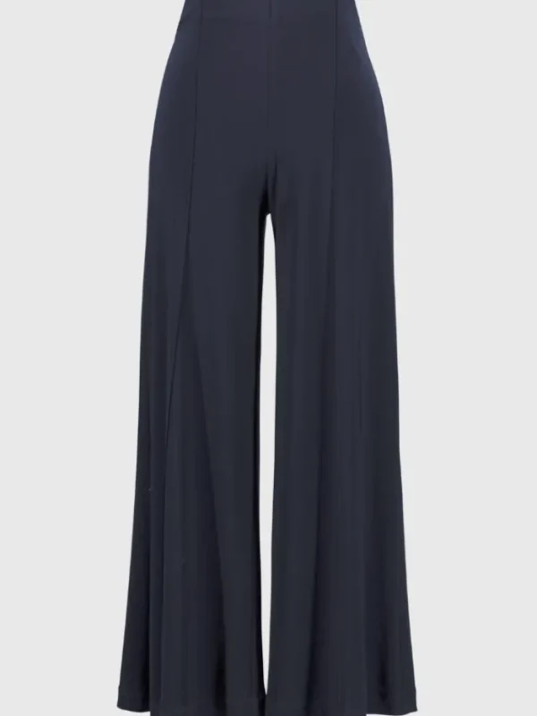 Joseph Ribkoff Trousers | Gifts Under £250^Women's Silky Knit Wide Leg Trousers In Midnight Blue 2
