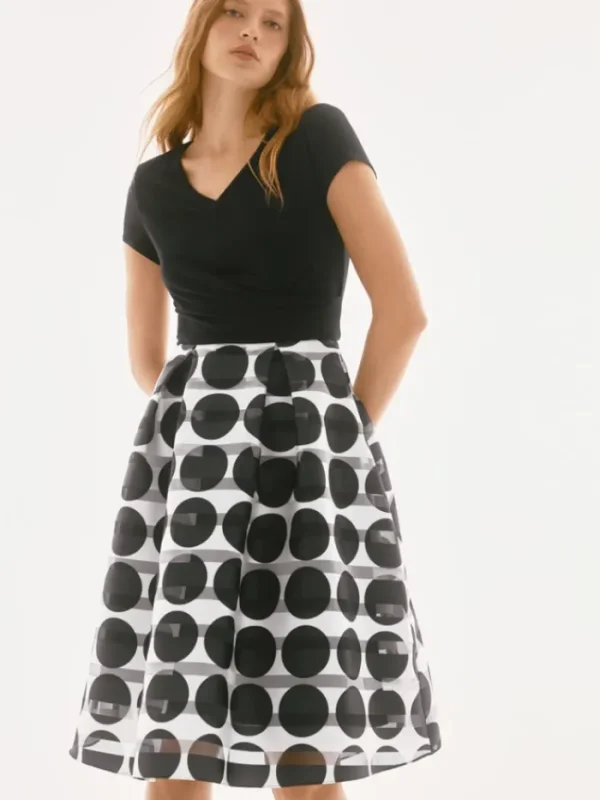 Joseph Ribkoff Dresses | Luxury Gifts^Women's Silky Knit And Dot Pattern Dress 251754 Col 110