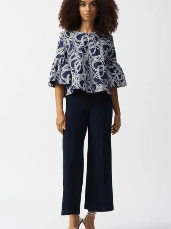 Joseph Ribkoff Trousers | Gifts Under £250^Women's Silky Knit Wide Leg Trousers In Midnight Blue 2
