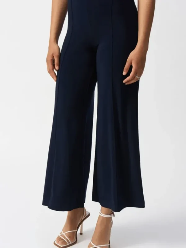 Joseph Ribkoff Trousers | Gifts Under £250^Women's Silky Knit Wide Leg Trousers In Midnight Blue 2