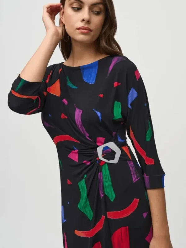 Joseph Ribkoff Dresses | Party Wear^Women's Silky Knit Abstract Print Sheath Dress 244240 C