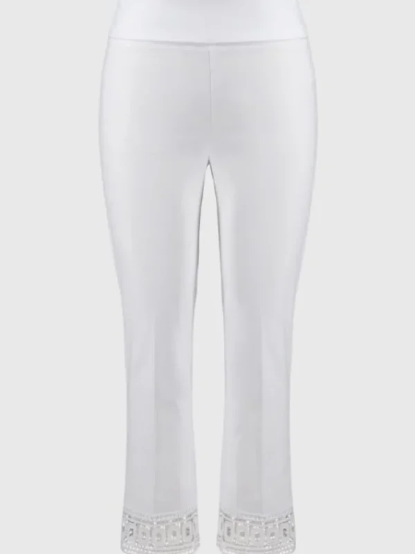 Joseph Ribkoff Trousers | Gifts Under £250^Women's White Millennium Cropped Pull On Trousers 25105