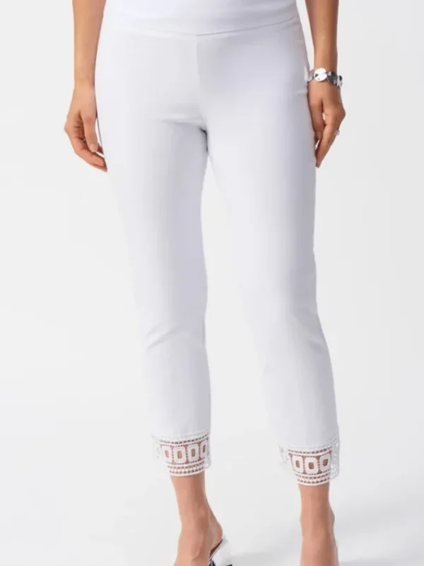 Joseph Ribkoff Trousers | Gifts Under £250^Women's White Millennium Cropped Pull On Trousers 25105
