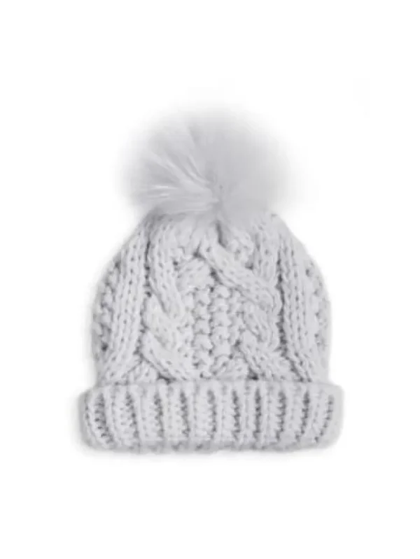 Katie Loxton Baby Accessories | Gifts Under £50^T Baby Bobble Hat Grey BA0021