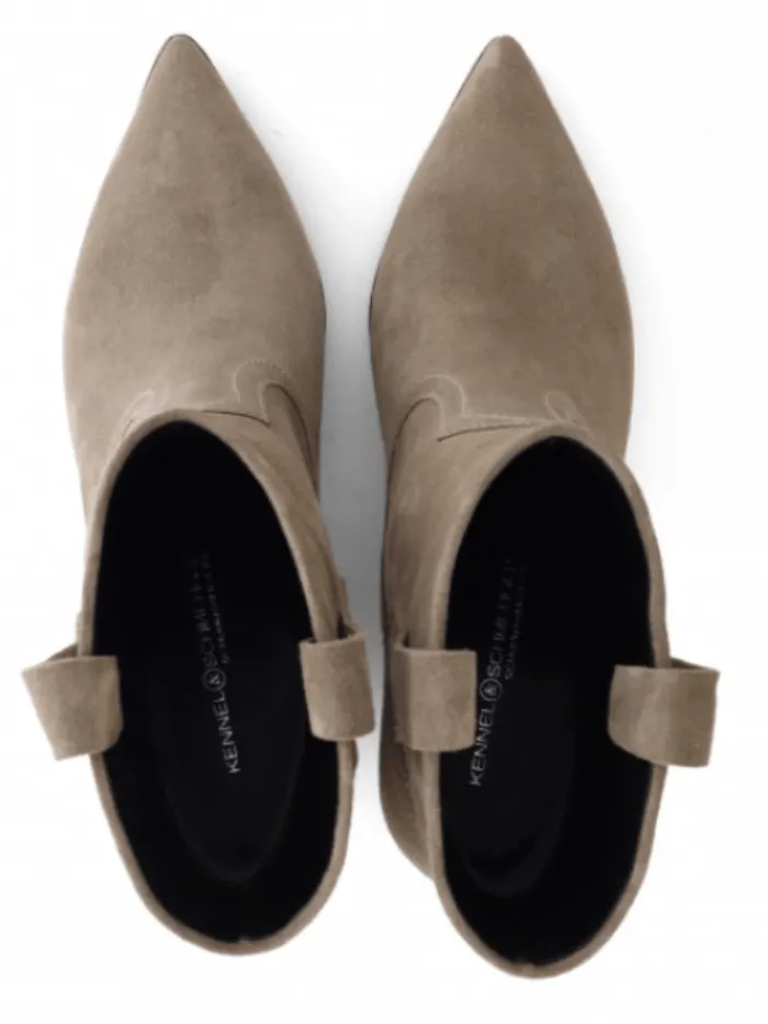 kennel_amp_schmenger_dall_1.webp Kennel u0026 Schmenger Footwear | Footwear^Kennel & Schmenger Dallas Ankle Cowboy Boot In Cookie Suede 217-3640-3