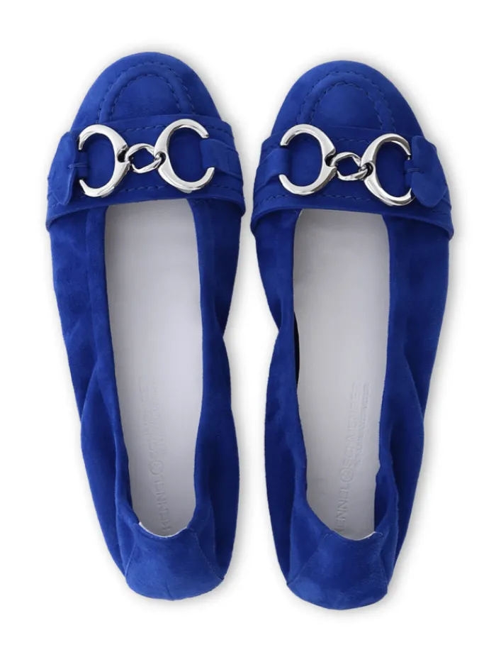 kennel_amp_schmenger_flat_0-3.webp Kennel u0026 Schmenger Footwear | Footwear^Kennel & Schmenger Flat Electric Blue Suede Malu Shoes 91-10040-511