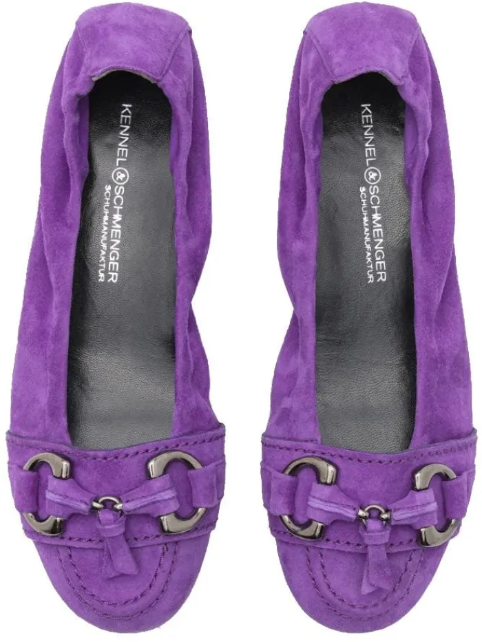kennel_amp_schmenger_malu_0-2.webp Kennel u0026 Schmenger Footwear | Footwear^Kennel & Schmenger Malu Ballerina Suede Pump In Plum 41-10300-492