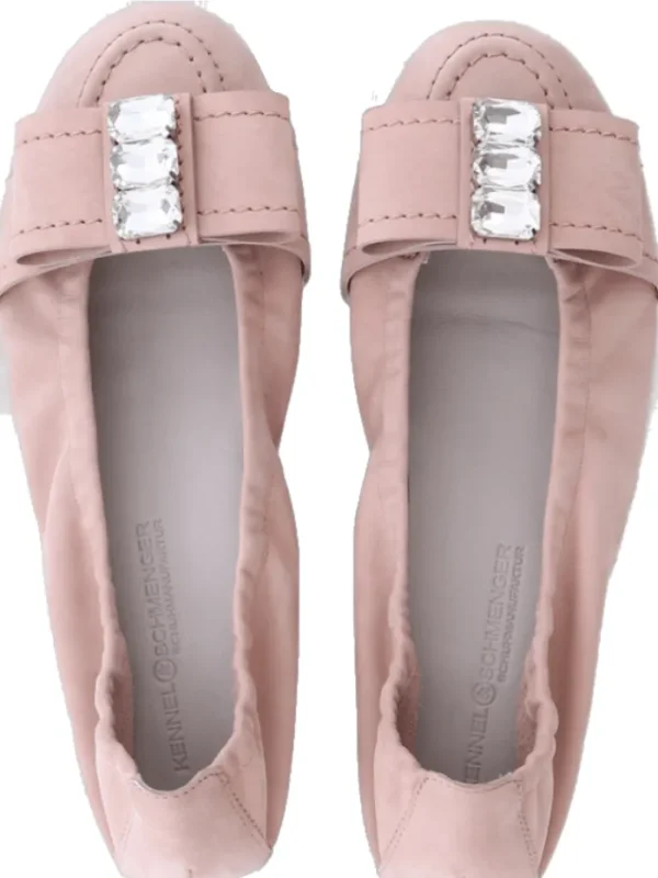 Kennel u0026 Schmenger Footwear | Footwear^Kennel & Schmenger ROSA Flats In Nude With Jewelled Bow 31-10220-359