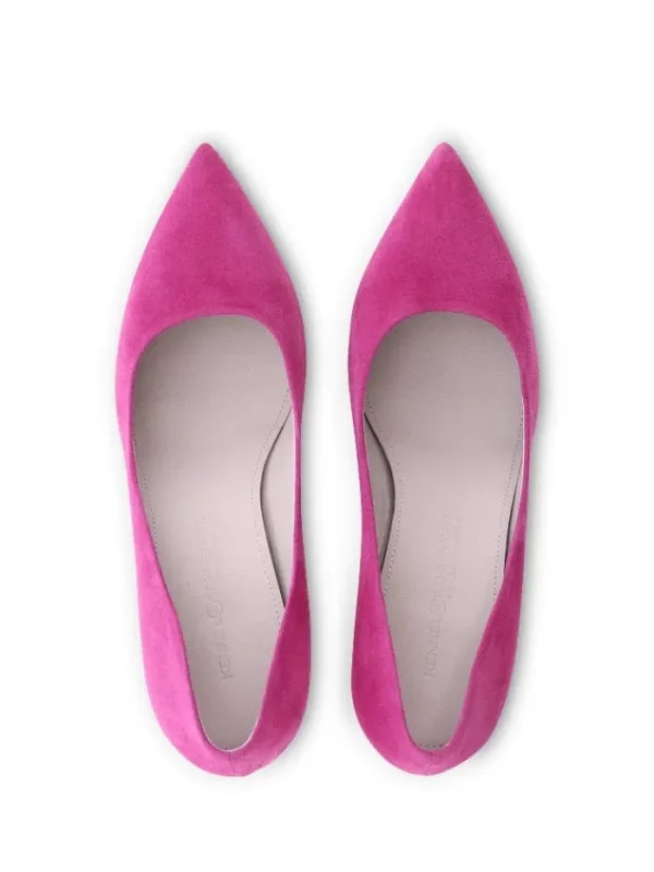 Kennel u0026 Schmenger Footwear | Footwear^Kennel & Schmenger T Pink ROME Suede Court Shoe 71-72500-399
