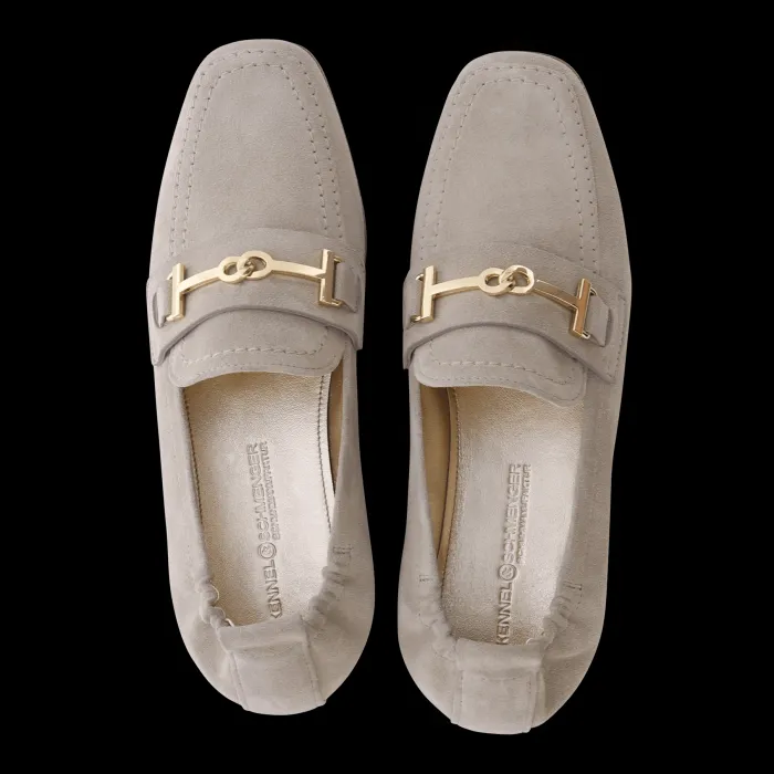 kennel_amp_schmenger_wome_0.webp Kennel u0026 Schmenger Footwear | Footwear^Kennel & Schmenger Women's GLORY Beige Loafers With Golden Detail 51-1
