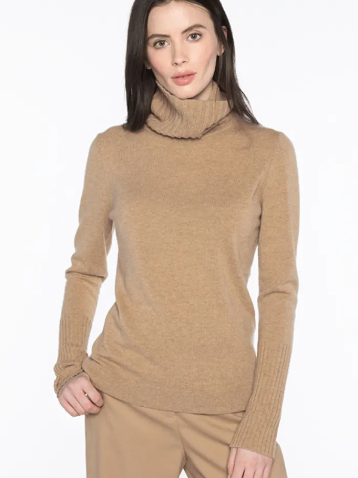 kinross_cashmere_chunky_t_0.webp KINROSS Knitwear | Loungewear^Cashmere Chunky Trim Turtleneck Jumper In Camel LFSC3-112