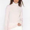 KINROSS Knitwear | Luxury Gifts^Cashmere Women's Plaited Rib Funnel Neck Jumper LRSC3-222 Shel