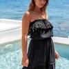 Lindsey Brown Resortwear Beachwear | Gifts Under £50^Lindsey Brown T Atheni Black Bandeau Beach Dress
