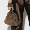 Luisa Cerano Party Wear | Luxury Gifts^Bag With Glittering Rhinestones In Gold 808691 9440 Col 0
