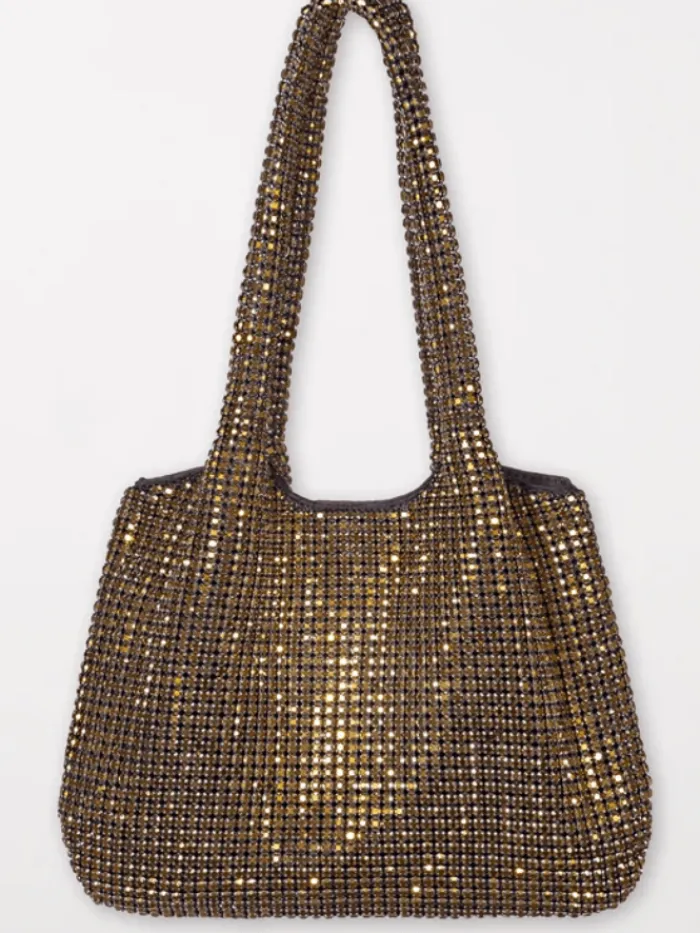 luisa_cerano_bag_with_gli_1.webp Luisa Cerano Party Wear | Luxury Gifts^Bag With Glittering Rhinestones In Gold 808691 9440 Col 0