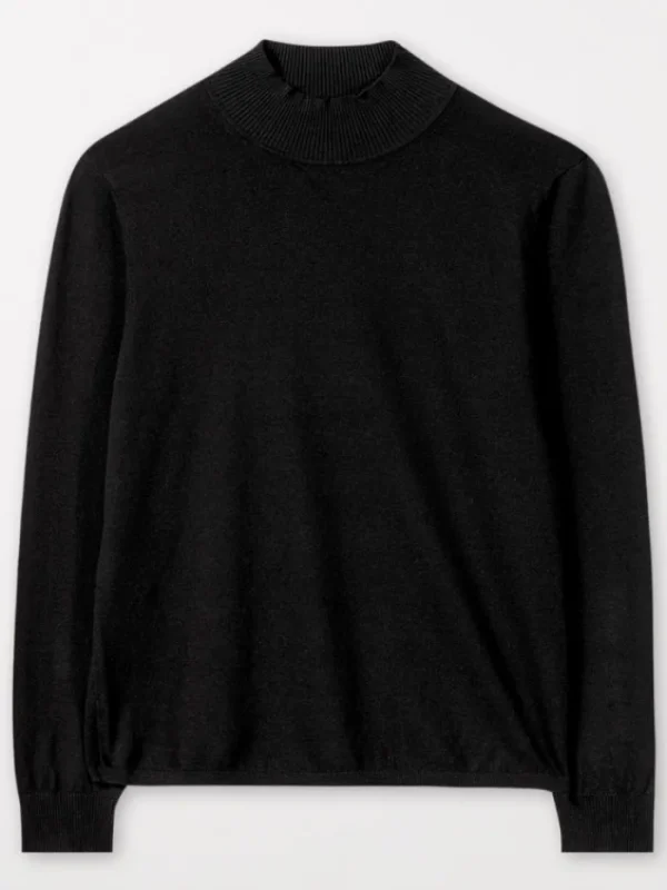 Luisa Cerano Knitwear | Gifts Under £250^Black Turtleneck Pullover 188326 5094 Col 0001