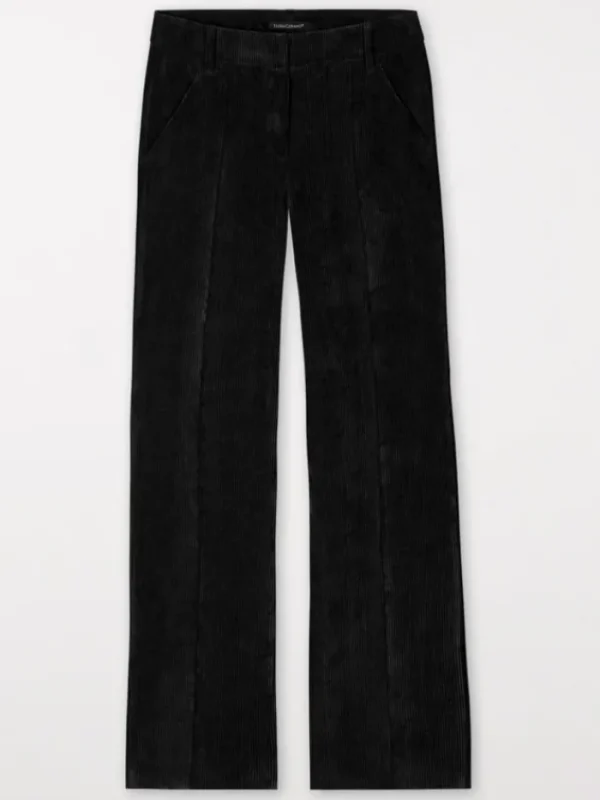 Luisa Cerano Trousers | Gifts Under £250^Cord Wide Leg Trousers In Black 608690 3556 Col 001