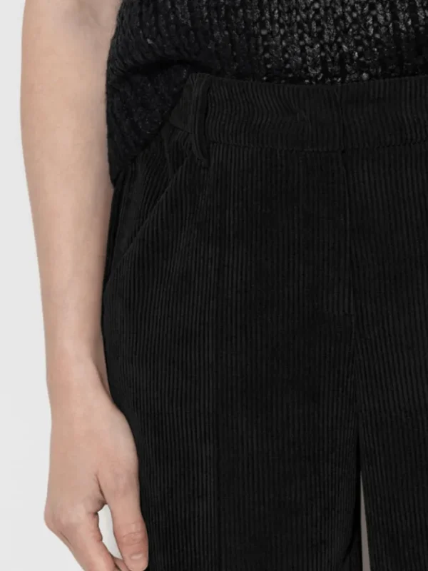 Luisa Cerano Trousers | Gifts Under £250^Cord Wide Leg Trousers In Black 608690 3556 Col 001