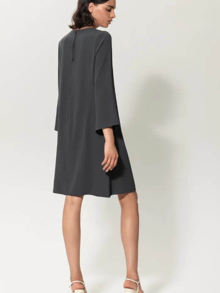 luisa_cerano_grey_mini_dr_3.webp Luisa Cerano Dresses | Gifts Under £250^Grey Mini Dress 788456 3417 Col 190