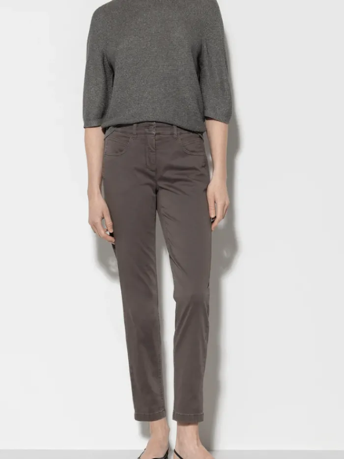 luisa_cerano_high_stretch_1.webp Luisa Cerano Denim | Luxury Gifts^High Stretch Taupe Denim Jeans 607600 1883 Col 1633