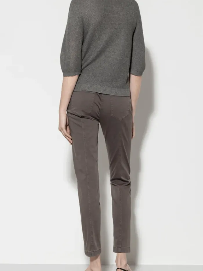 luisa_cerano_high_stretch_3.webp Luisa Cerano Denim | Luxury Gifts^High Stretch Taupe Denim Jeans 607600 1883 Col 1633