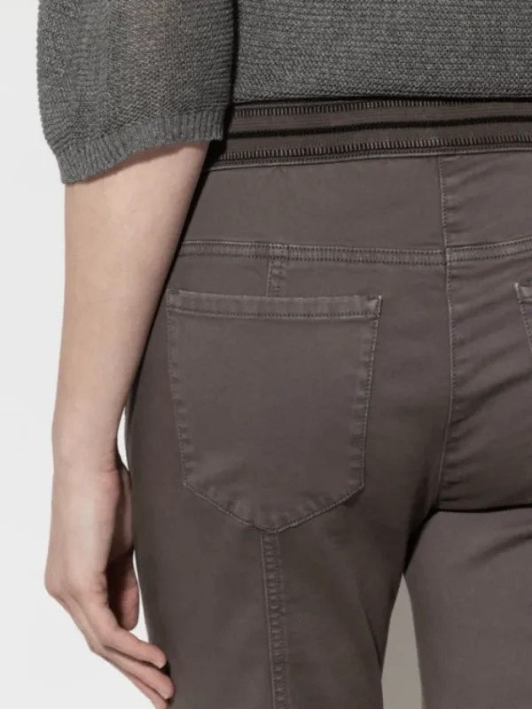 Luisa Cerano Denim | Luxury Gifts^High Stretch Taupe Denim Jeans 607600 1883 Col 1633
