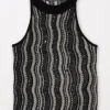 Luisa Cerano Party Wear | Tops^Knitted Top With Sparkle And Stripes 108550 5339 Col 001