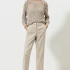 Luisa Cerano Trousers | Luxury Gifts^Linen Blend Tapered Trouser 678486 3267 0713