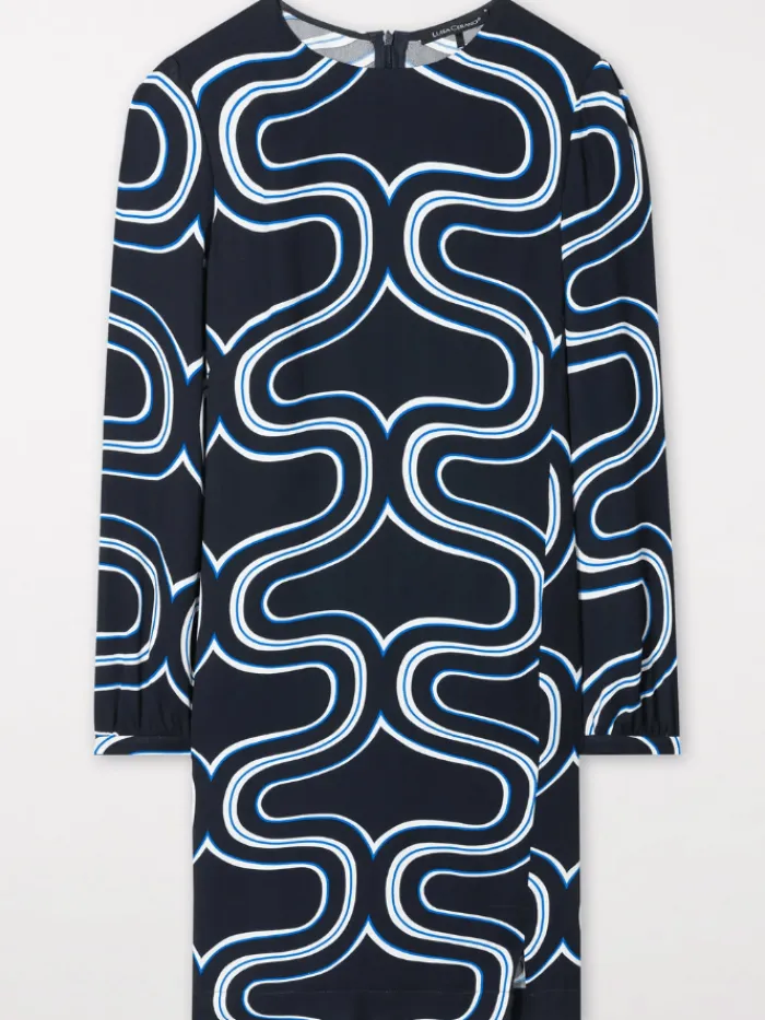 luisa_cerano_mini_dress_w_0-1.webp Luisa Cerano Dresses | Gifts Under £250^Mini Dress With Wave Print 798481 3604 Col 2921